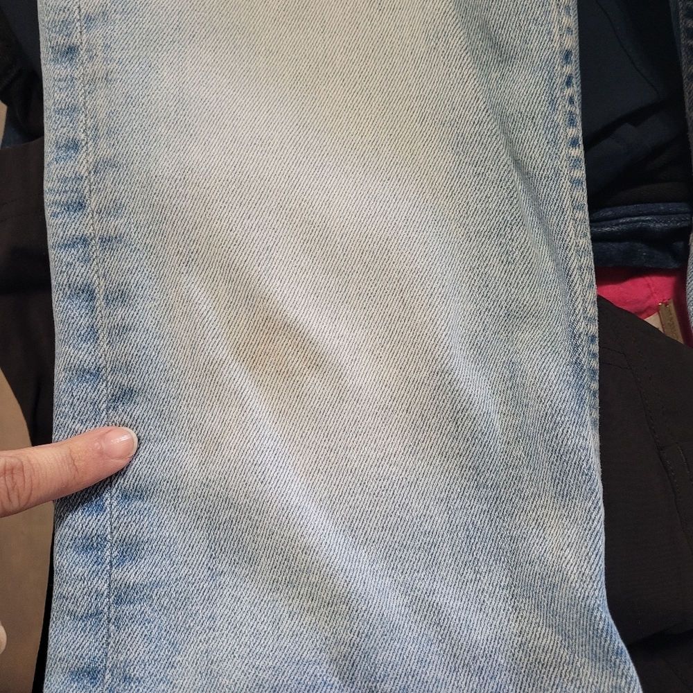 Mother The Tomcat Skimp California Cruiser Straight Leg Jeans Size 26 Flaw Stain - Picture 10 of 11